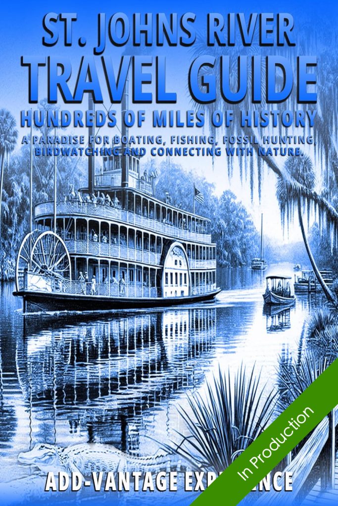 cover for the book saint johns river travel guide